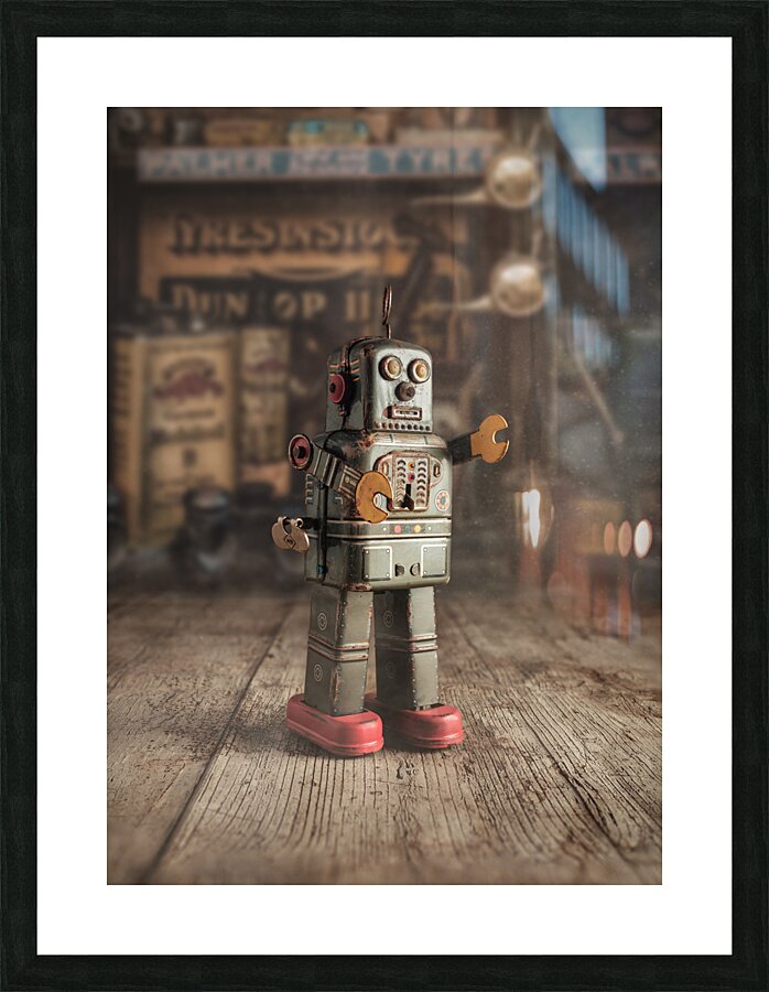 Toy Robot Picture Frame print