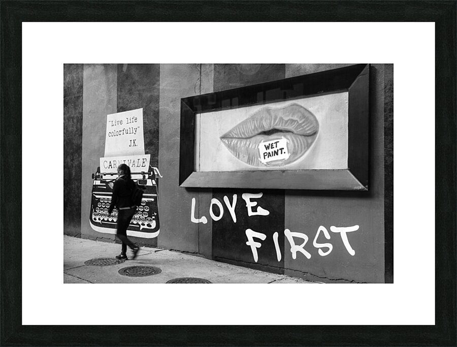 Love First Picture Frame print