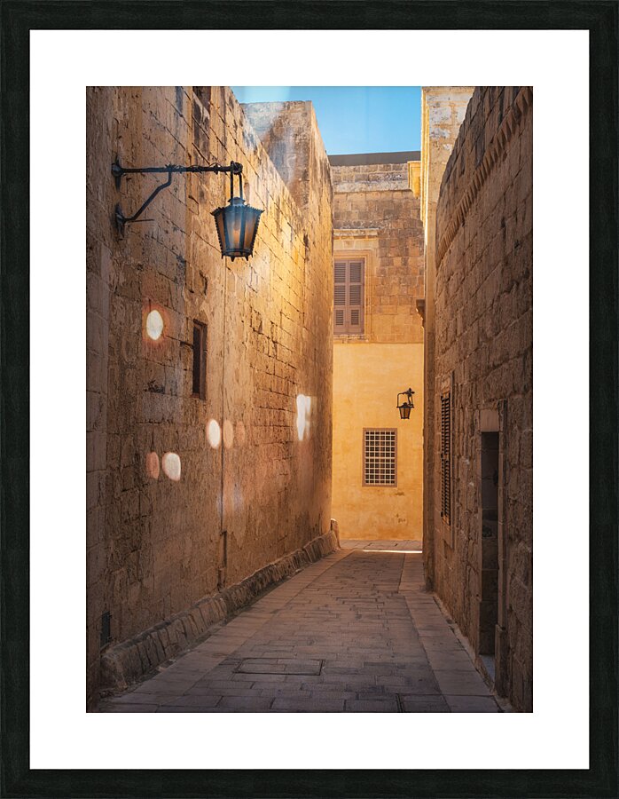 Mdina Alleyway Picture Frame print