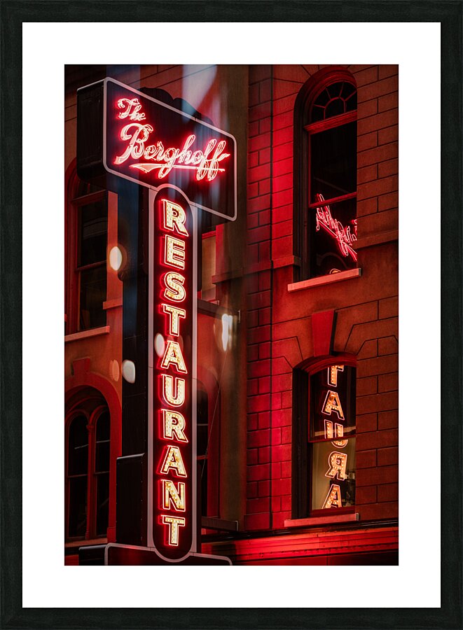 The Berghoff Restaurant Sign Impression et Cadre photo