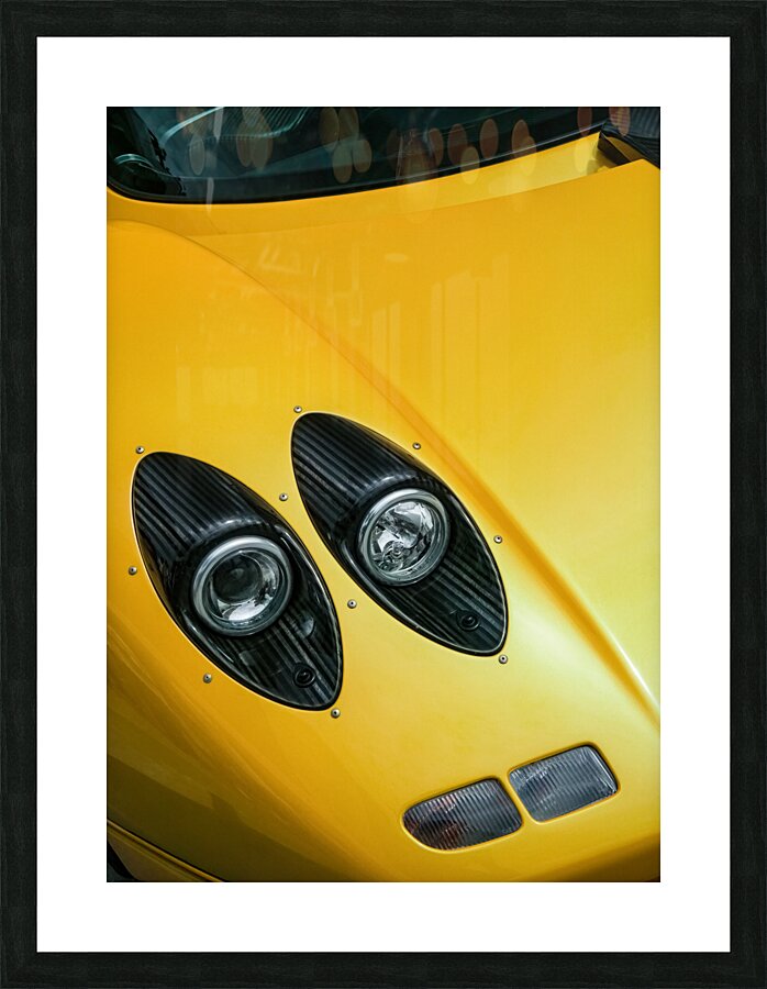 Pagani Zonda S Headlights Picture Frame print