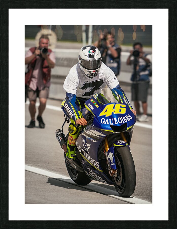 Valentino Rossi MotoGP Title No 7 Impression et Cadre photo