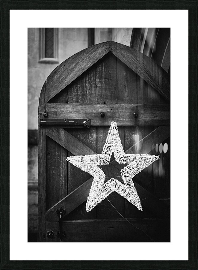 Bath Abbey Christmas Star Picture Frame print