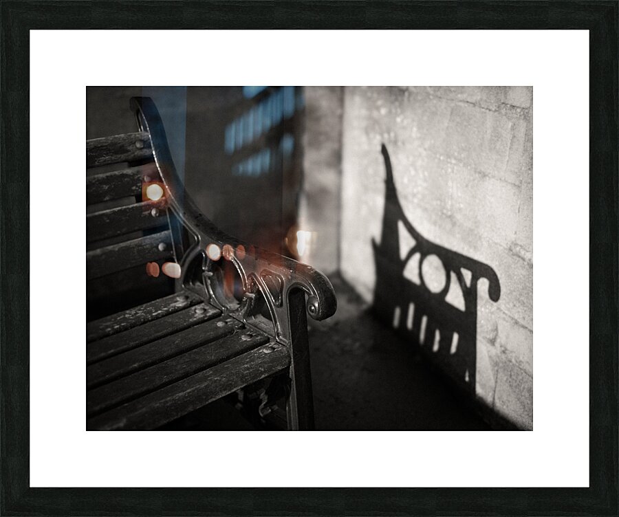 Parade Gardens Bench Picture Frame print