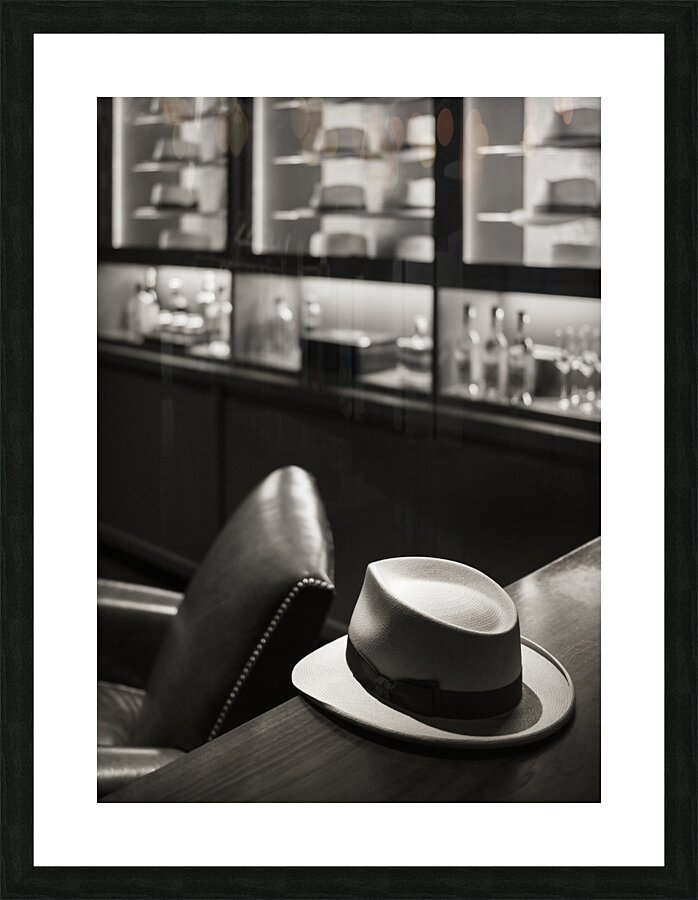Panama Hat Shop Picture Frame print