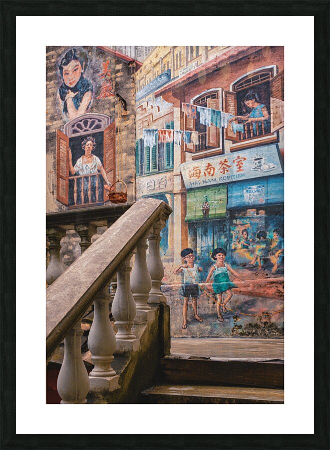 Kwai Chai Hong Mural Impression et Cadre photo