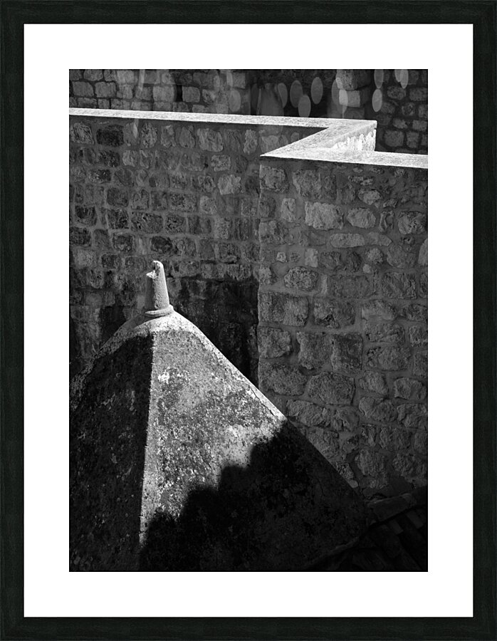 Old Town Walls Picture Frame print