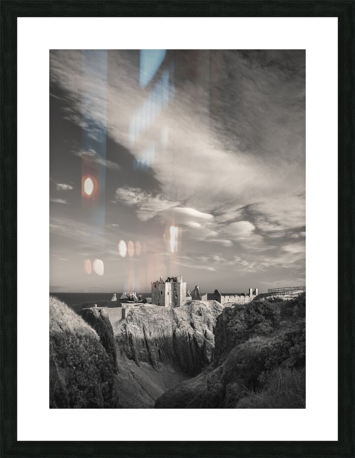 Dunnottar Castle in Infrared Impression et Cadre photo