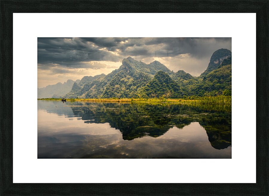 Along the Yen River Picture Frame print