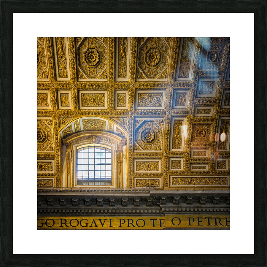 St Peters Basilica Window Picture Frame print