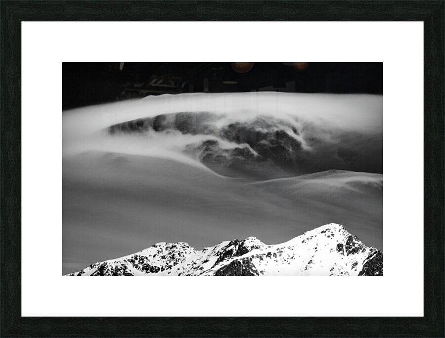 Above the Peaks Picture Frame print