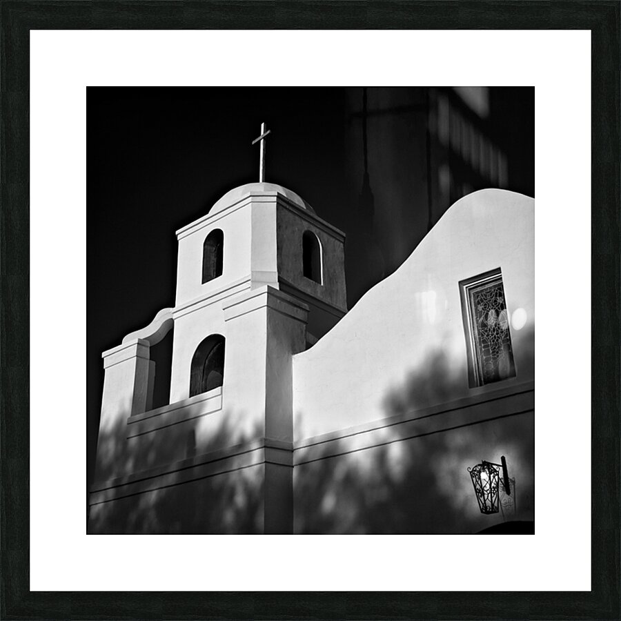 Old Adobe Mission Picture Frame print