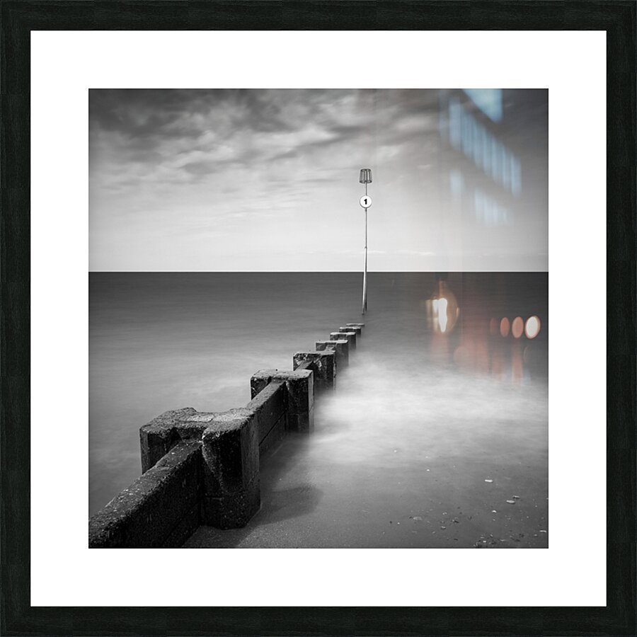 Hunstanton Groyne Marker Picture Frame print