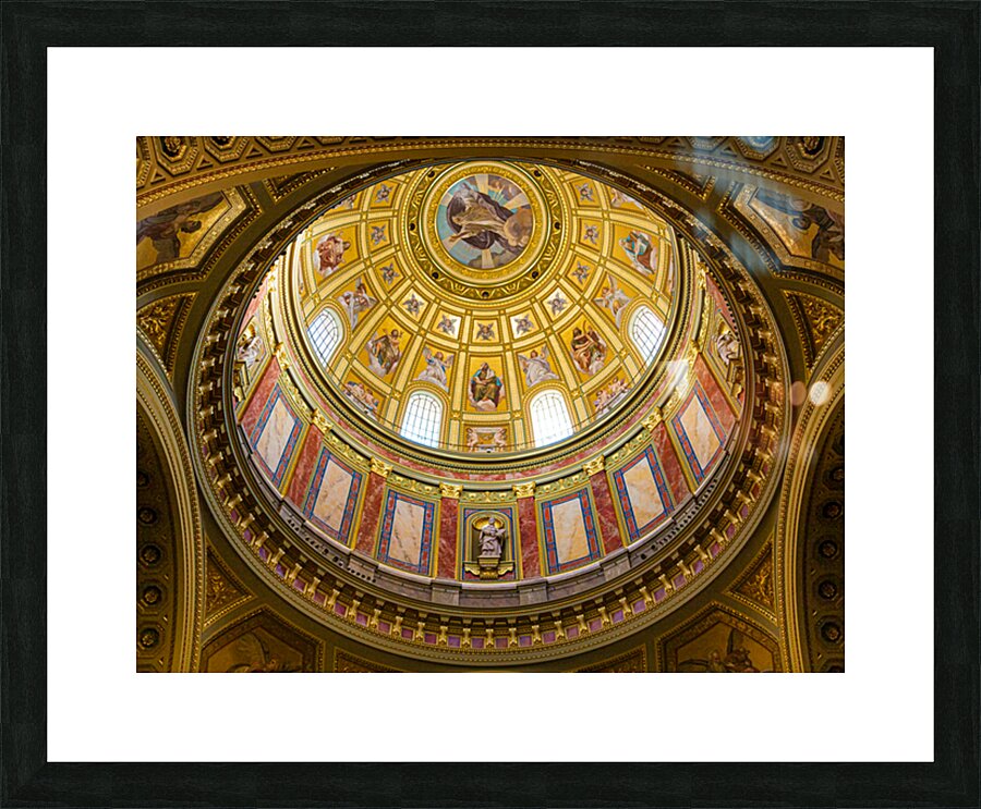 St. Stephens Basilica Ceiling Picture Frame print