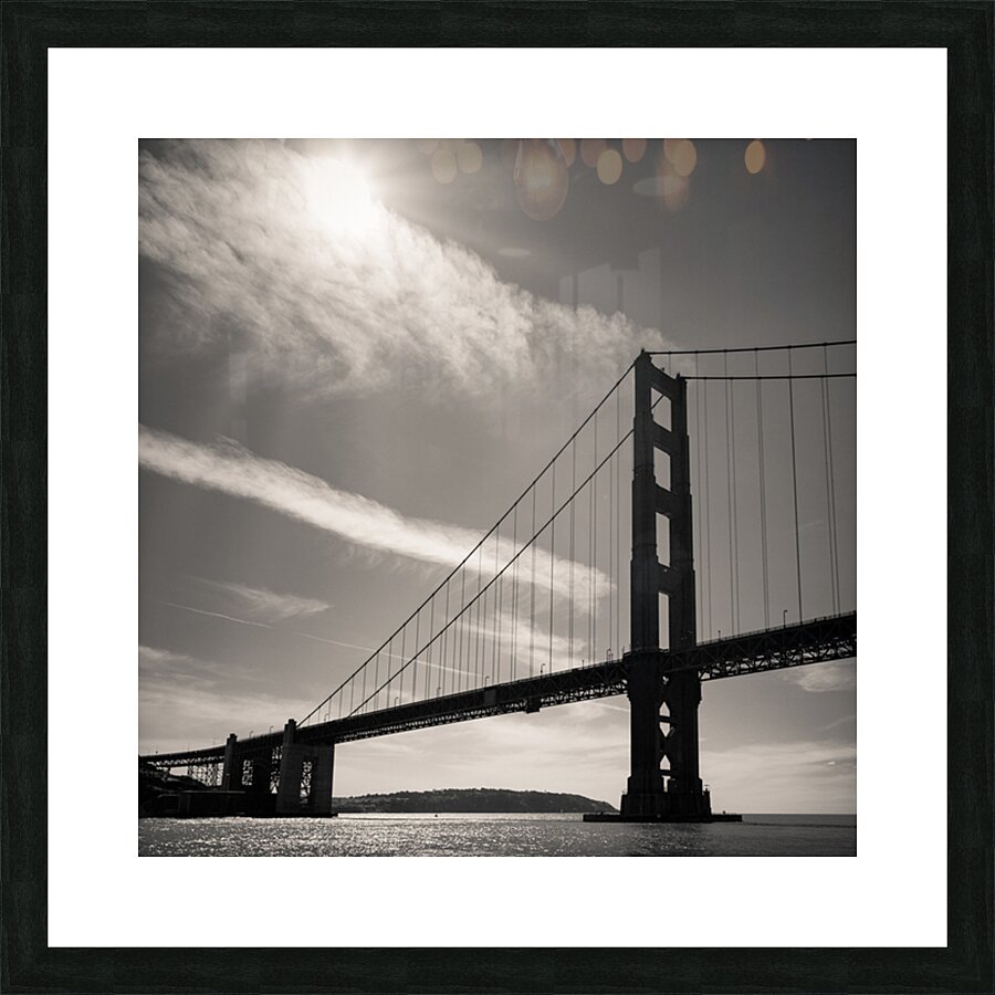 Golden Gate Silhouette Picture Frame print