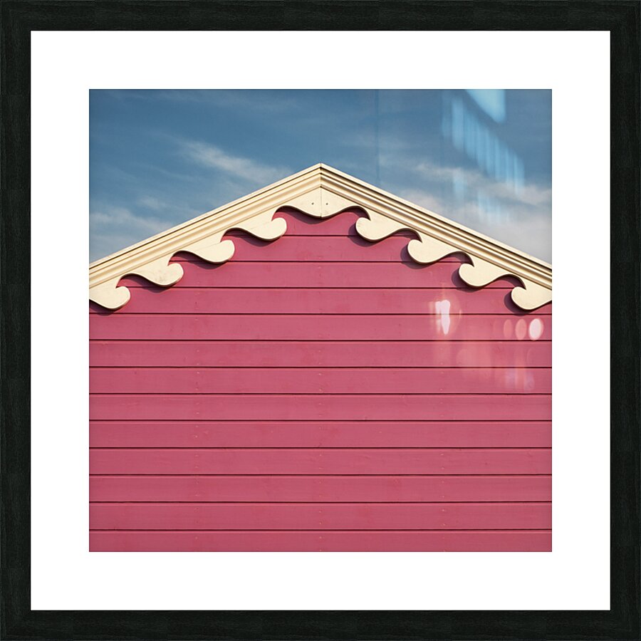 Beach Hut Waves Impression et Cadre photo