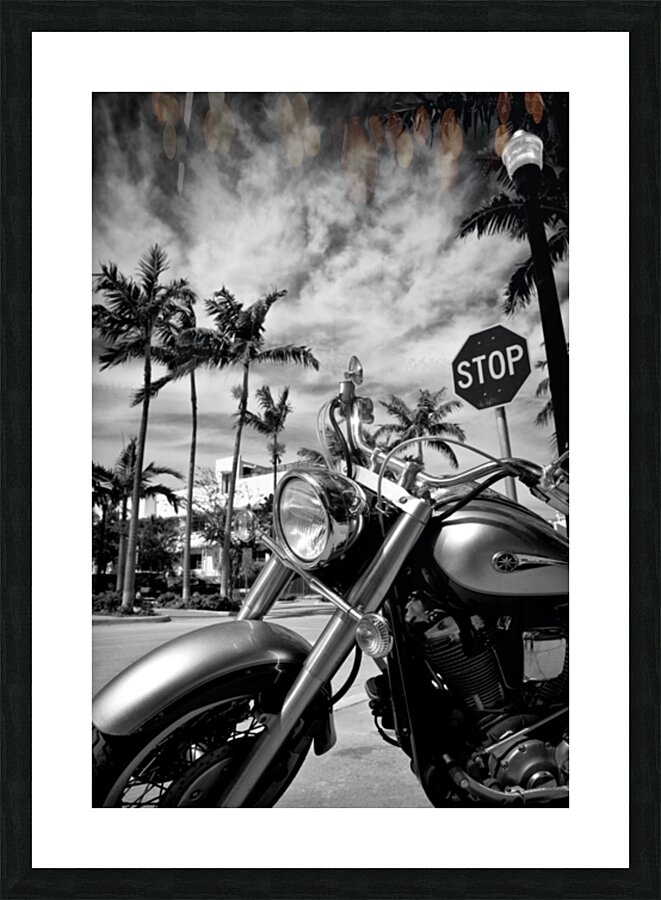 South Beach Cruiser Picture Frame print