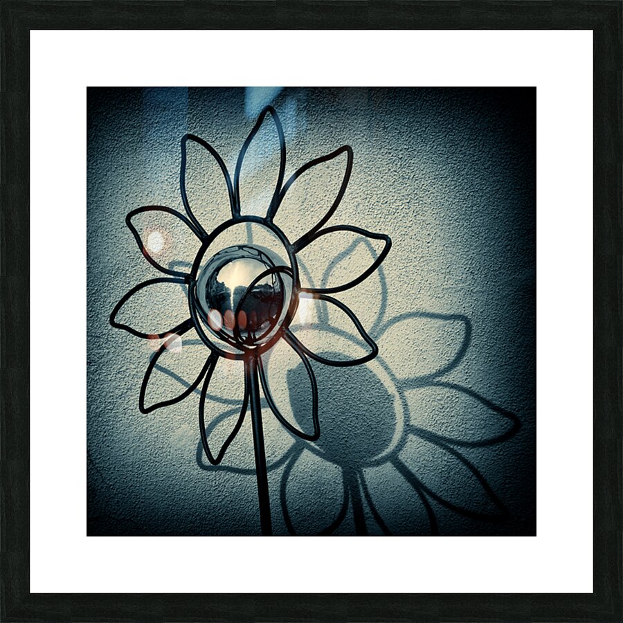 Metal Flower Picture Frame print