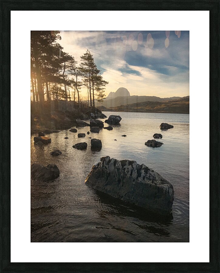 Loch Druim Suardalain Sunrise Picture Frame print