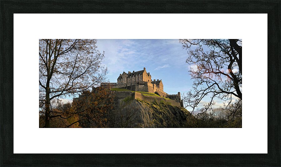 Edinburgh Castle Panorama Impression et Cadre photo