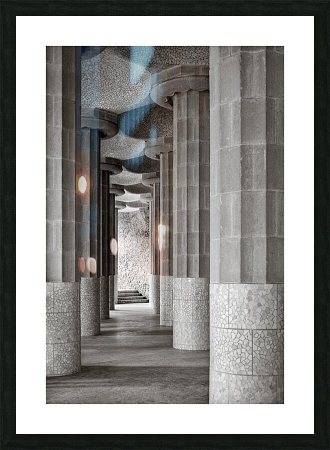 Between Pillars Picture Frame print