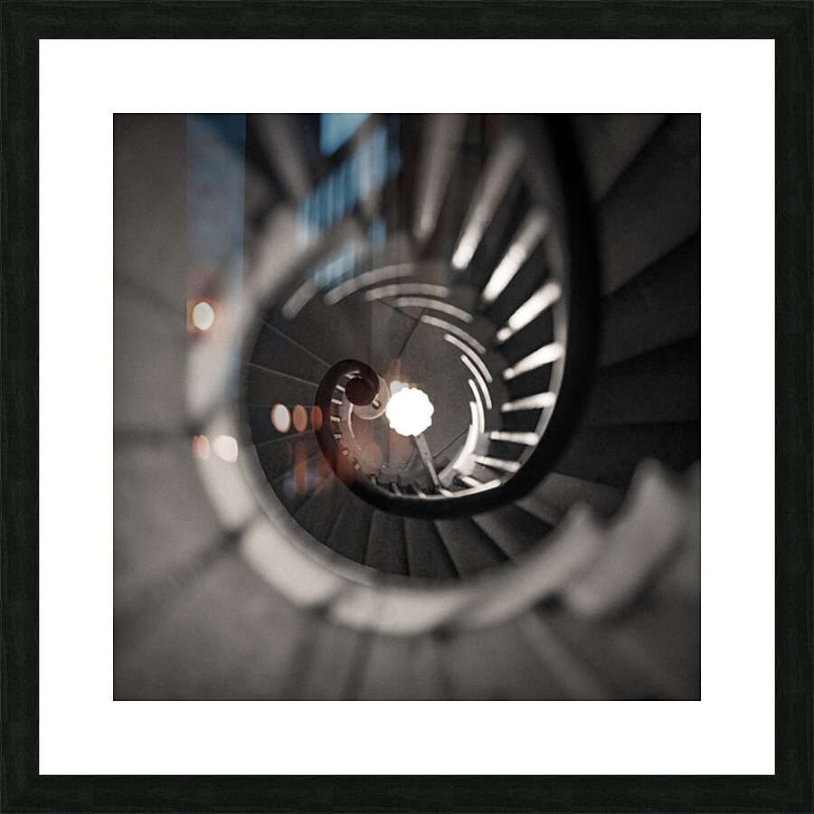 Plas Newydd Spiral Staircase Picture Frame print