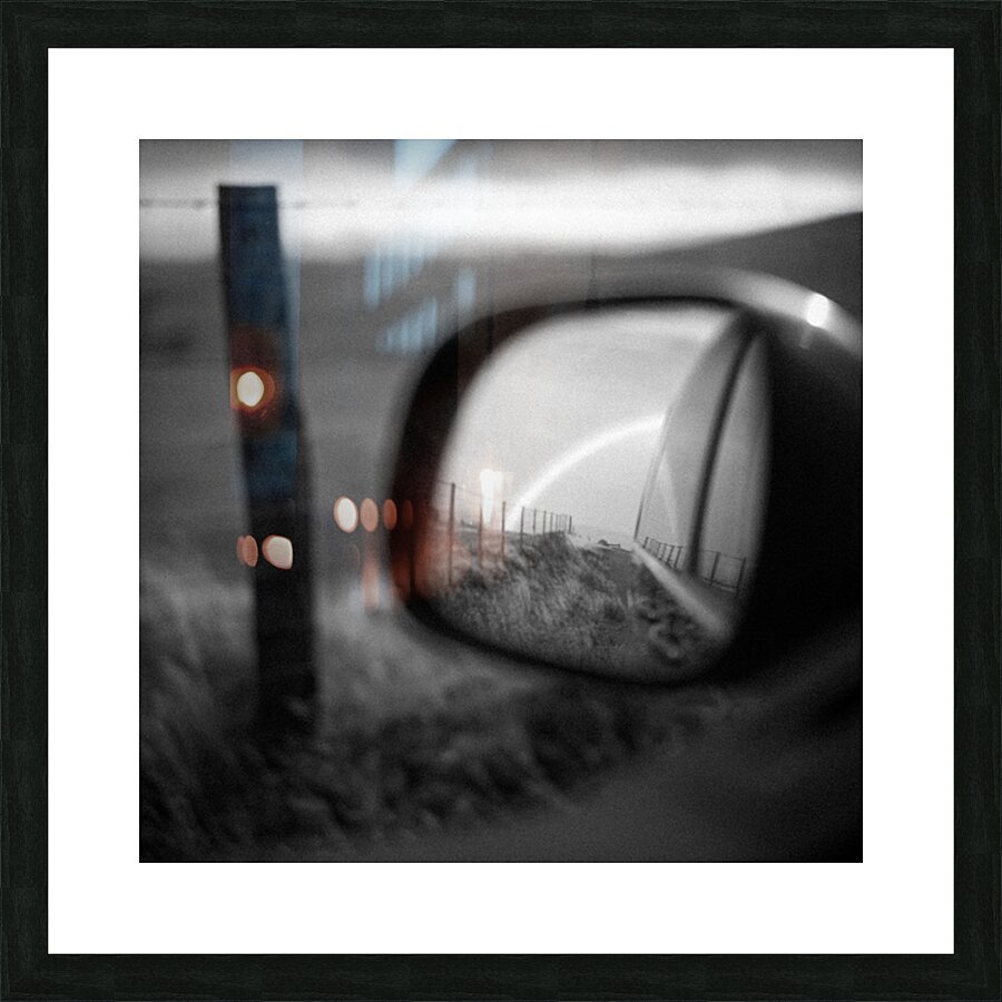 Rearview Rainbow Picture Frame print