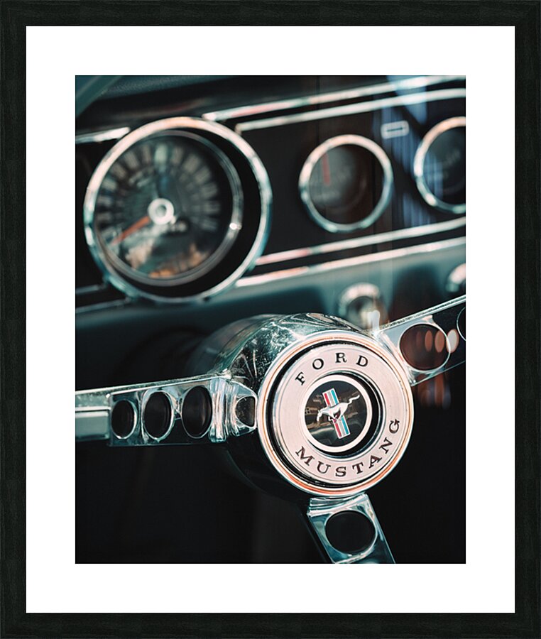 Old Mustang Picture Frame print
