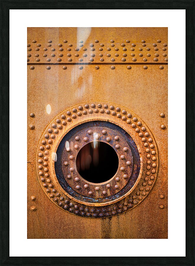 Rivets and Holes Picture Frame print