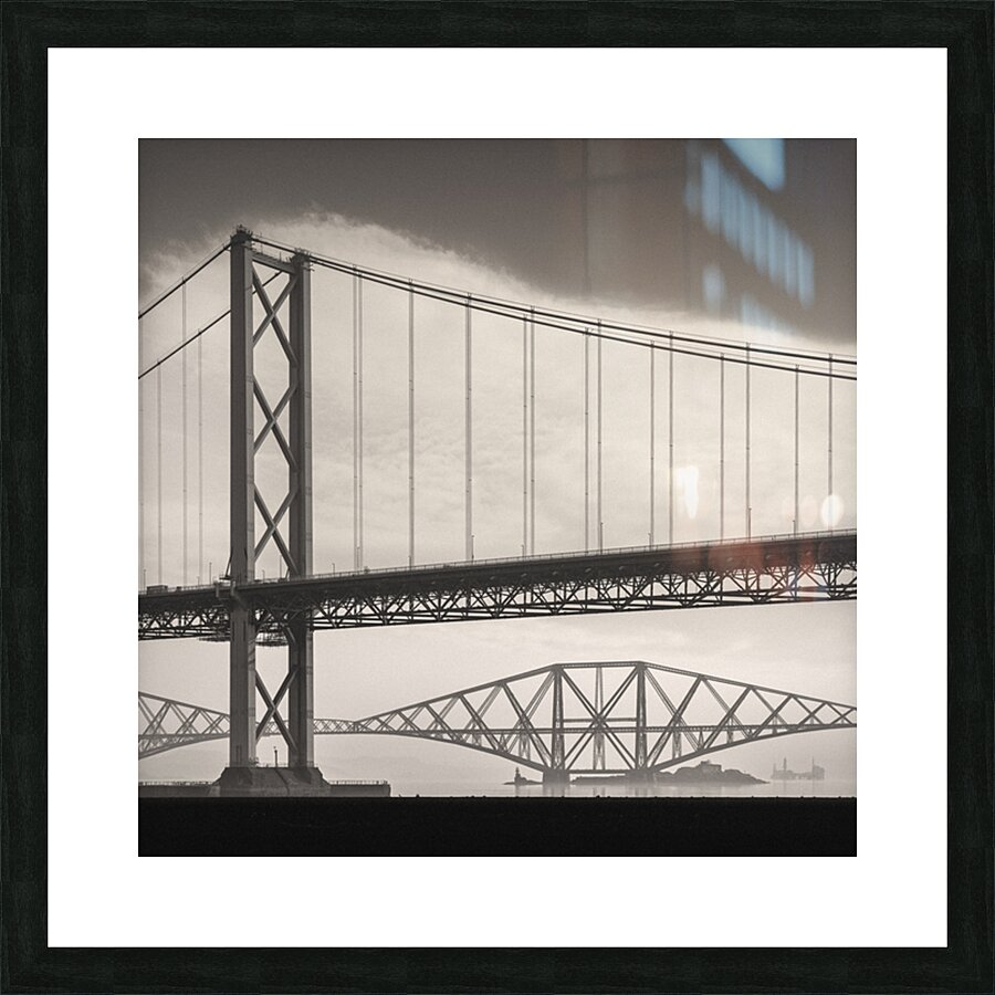Forth Road and Rail Bridges Picture Frame print