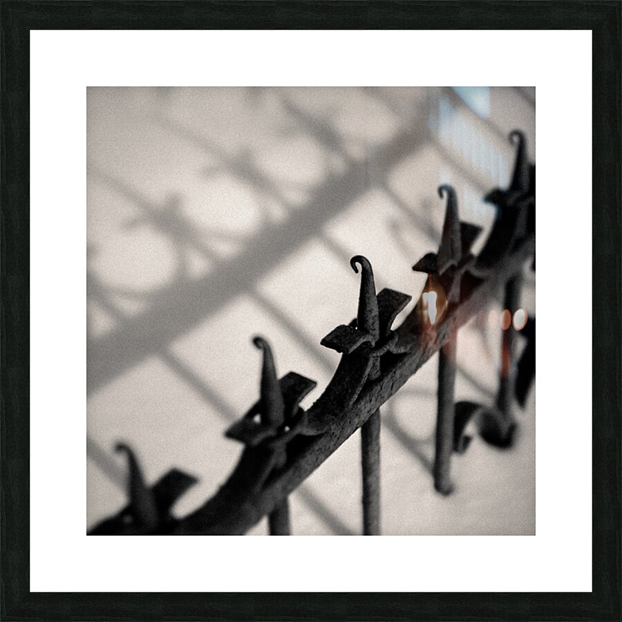 Rusty Railings Picture Frame print