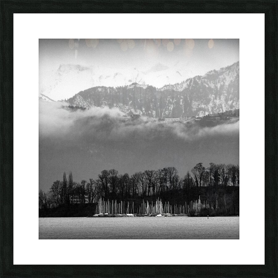 Lake Lucerne Boats Impression et Cadre photo