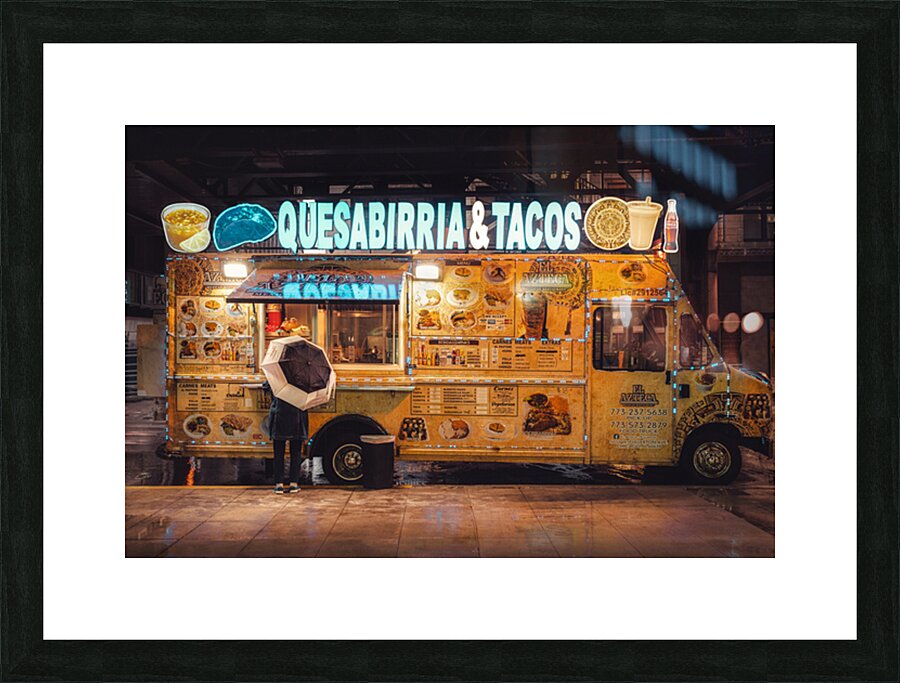 Chicago Taco Van Picture Frame print