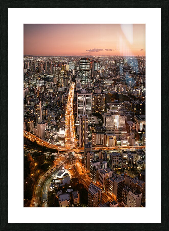 Sakurada Dori at Night Impression et Cadre photo