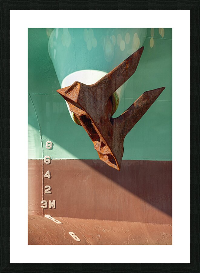 Osaka Harbour Anchor Picture Frame print