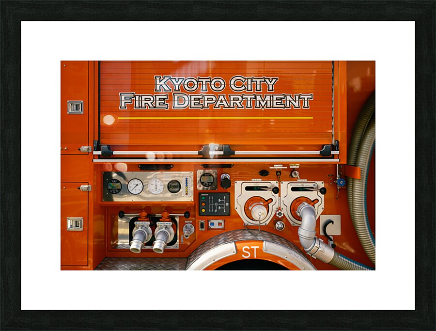 Kyoto City Fire Engine Impression et Cadre photo