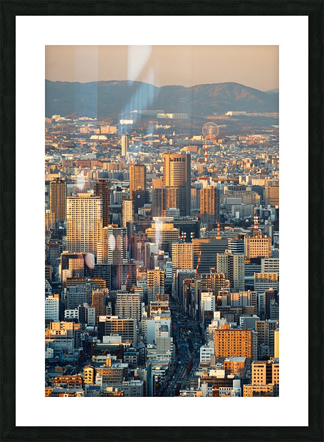 Osaka View Picture Frame print