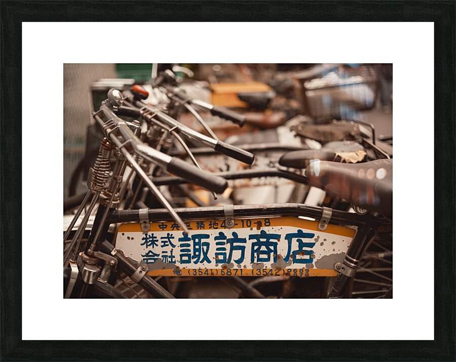 Fish Market Bicycles Picture Frame print