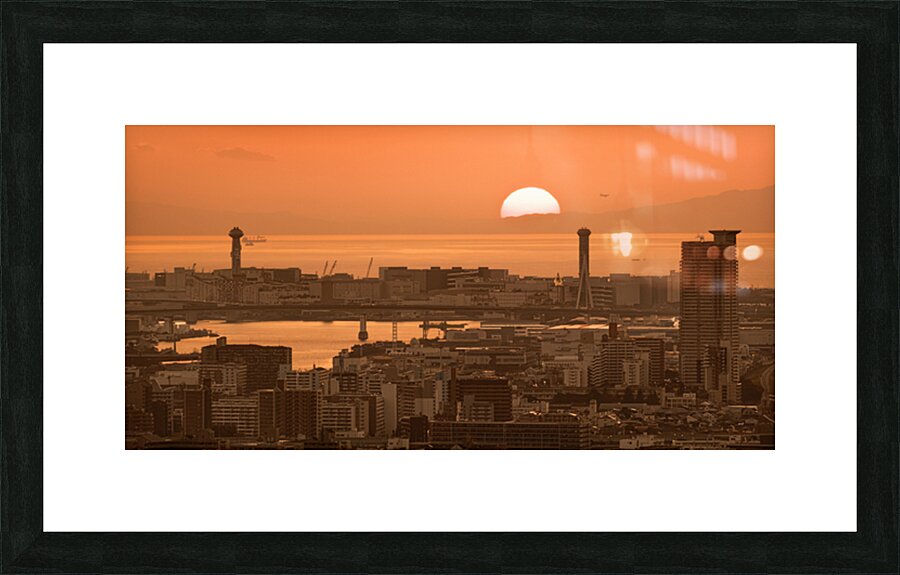 Last Light Over Osaka Bay Picture Frame print
