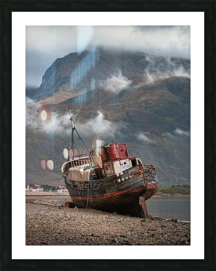 Corpach Shipwreck Picture Frame print