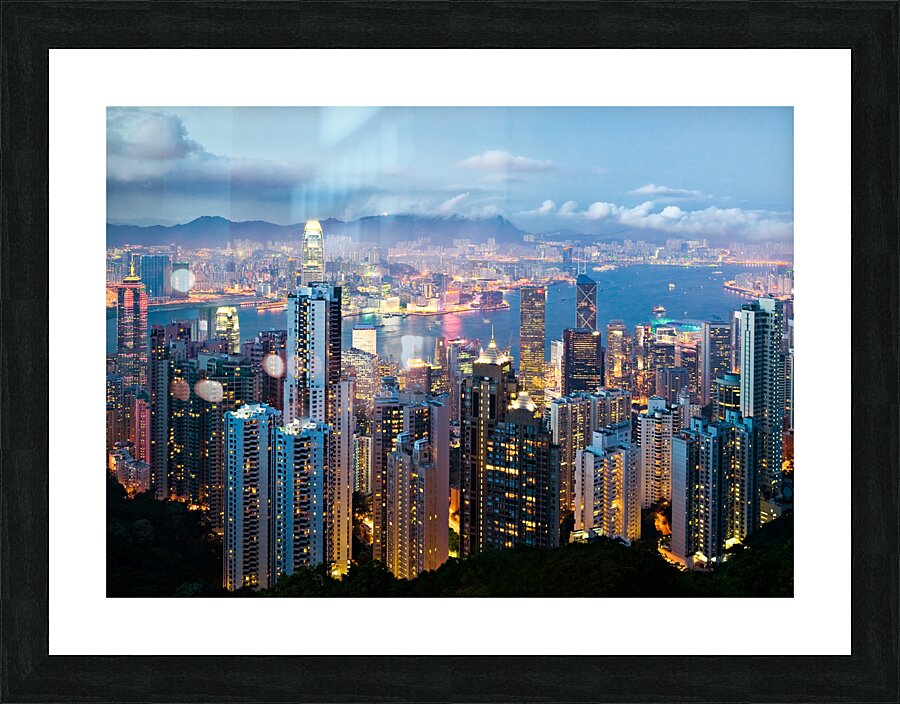 Hong Kong at Dusk Picture Frame print