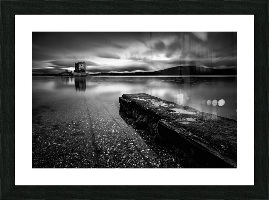 Jetty to Castle Stalker Picture Frame print