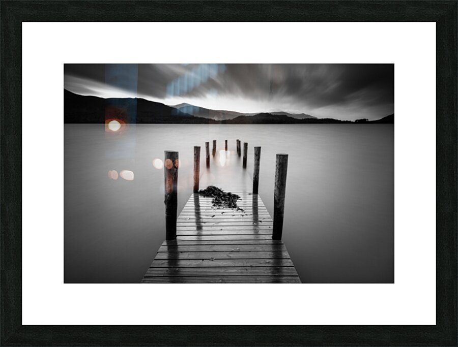 Derwent Water Jetty Impression et Cadre photo