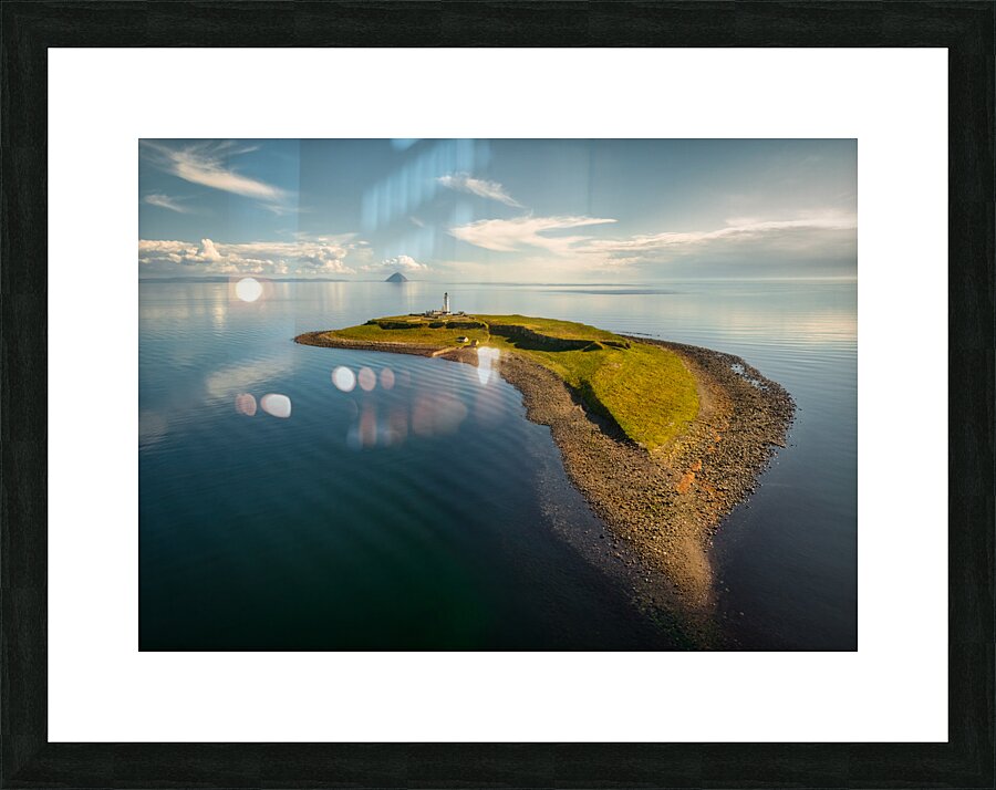 Pladda Island and Lighthouse Picture Frame print