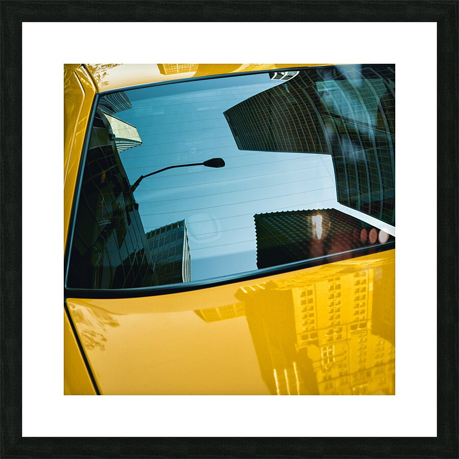 Yellow Cab Big Apple Picture Frame print
