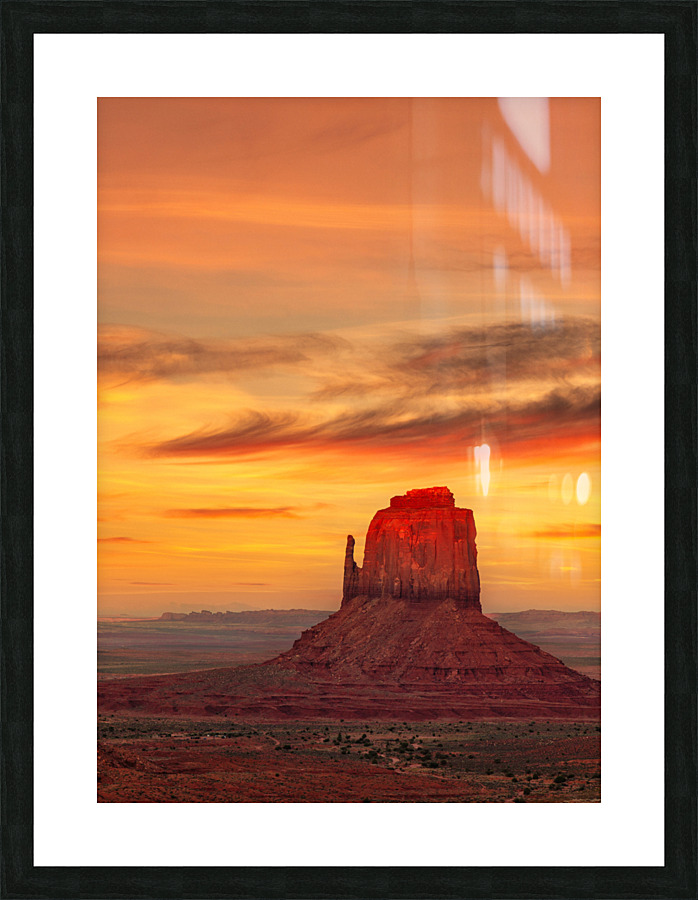 Red Tip Sunset Picture Frame print