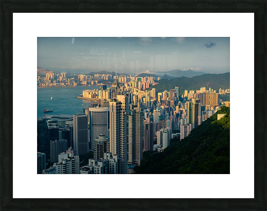 Hong Kong Cityscape Picture Frame print