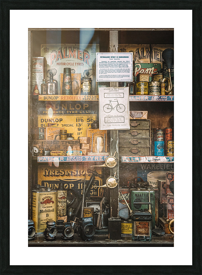 Vintage Garage Workshop Picture Frame print