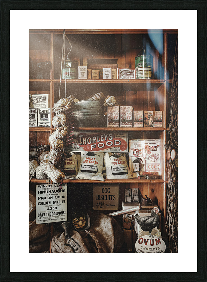 Vintage Store Picture Frame print