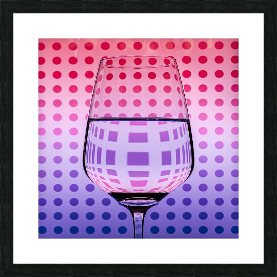 Circles and Squares Glass Picture Frame print